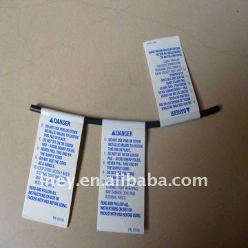 adhesive label with printing for cable