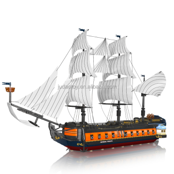 Mold King 13192: Modèle impérial Frigate - Ensembles de blocs de construction, ensemble de jouets de bateau créatif avec petites briques de particules pour cadeau