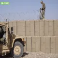 Galvanized Weld Mesh Gabion Militar Bastion Wall