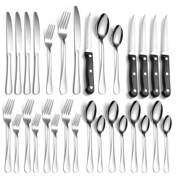 Wholesale Bestek 4-Person Hotel & Restaurant Cutlery Set: Stainless Steel Flatware with Gift Box (24pcs)