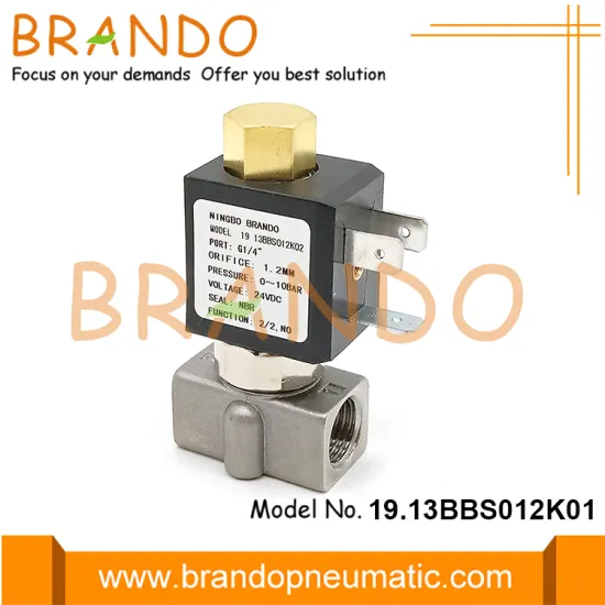 2 Way Normally Open Solenoid Valve 24VDC 220VAC