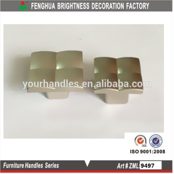 Square zinc alloy kitchen cabinet knob