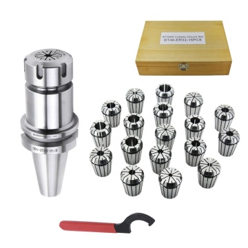 BT40 ER32 Collet Set - 15pcs Milling Collets 3-20mm