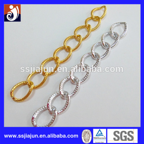 High Quality fashion multi-colored aluminum jewelry metal chain