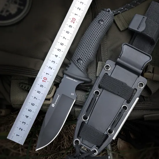 HX OUTDOORS 58-60 HRC D2 blade advanced rubber handle hunting fixed knife outdoor camping tactical utility knives survival hardn