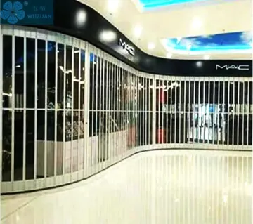 Składane szklane drzwi handlowe dla centrum handlowego