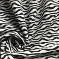 Polyester Jacquard schwarz weiß Strickgewebe