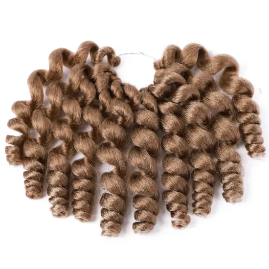 Aisi Hair 8 Inch Jumpy Wand Curly Crochet Braids 10 Roots Jamaican Bounce Synthetic Crochet Hair Extension For Black Women