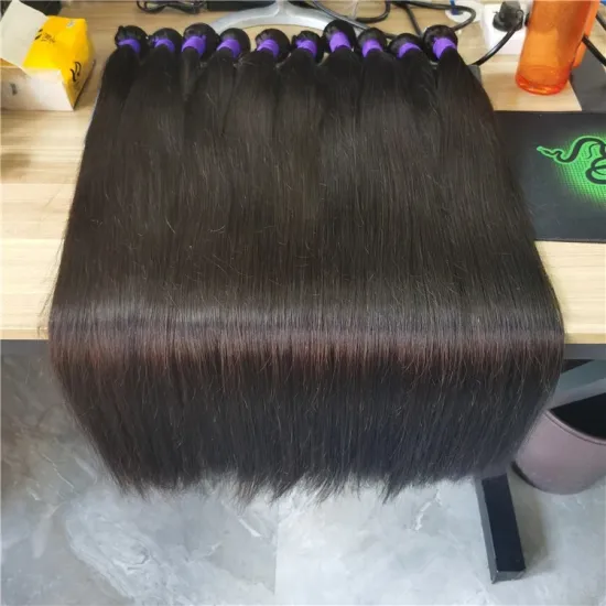 Human Hair Bundle Super Thick Virgin Raw Cuticle Aligned Raw Wavy Straight Hair Bundles