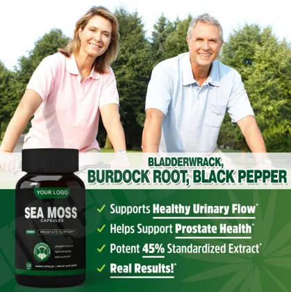 OEM Private Label Sea Moss Capsules with Black Seed Oil Ashwagandha for Immune Support