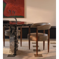 Silla nórdica moderna de madera de fresno