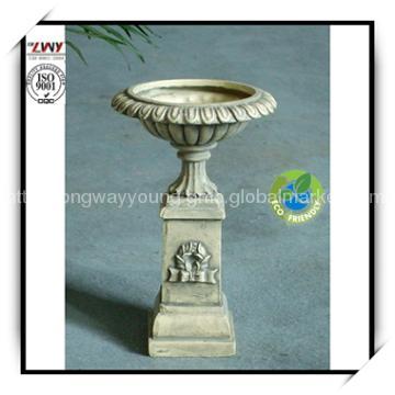 6.29 Inches Fiberglass Clossical Basin Flower Planter