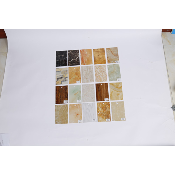 แผ่นหินอ่อน UV พลาสติก PVC สำหรับตกแต่งผนัง