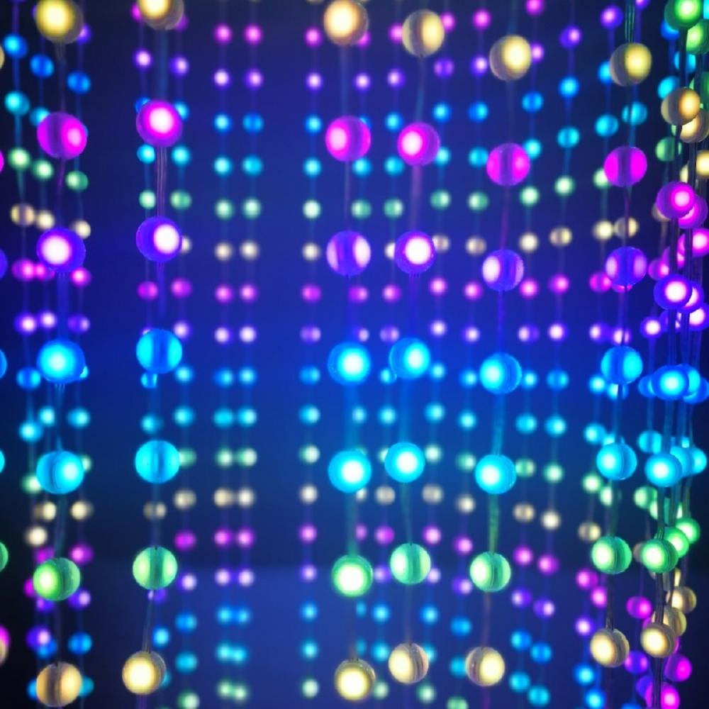 20 mm LED video kuglica Šarena sfera String Svjetlo