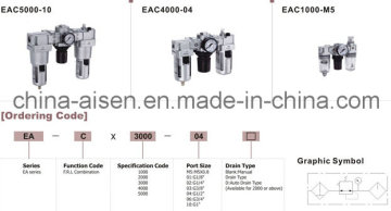 Eac1000~5000 Series Air Filter Combination (F. R. L Combination)