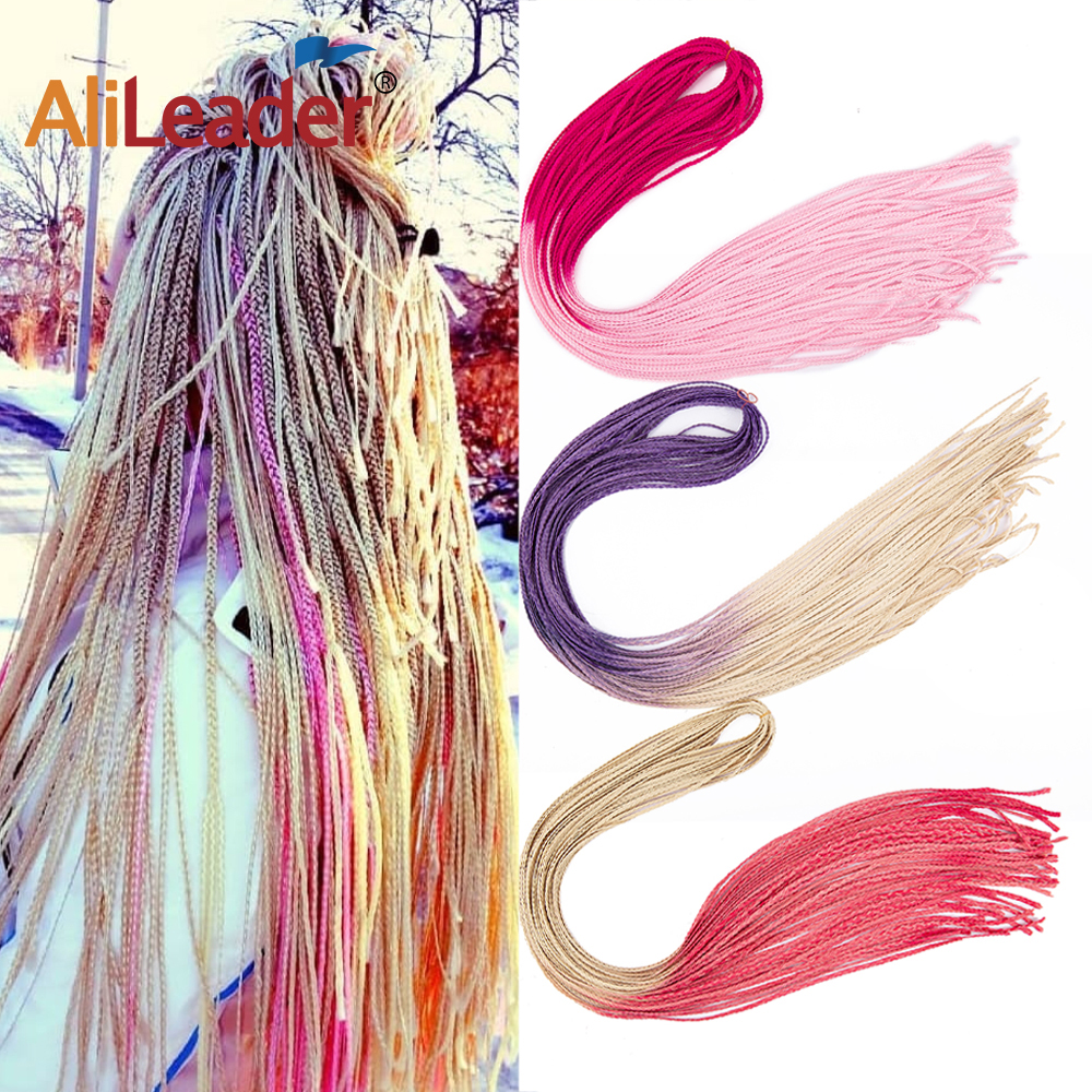 Thin Small Box Braid Crochet Twisted Hair Synthetic Hair