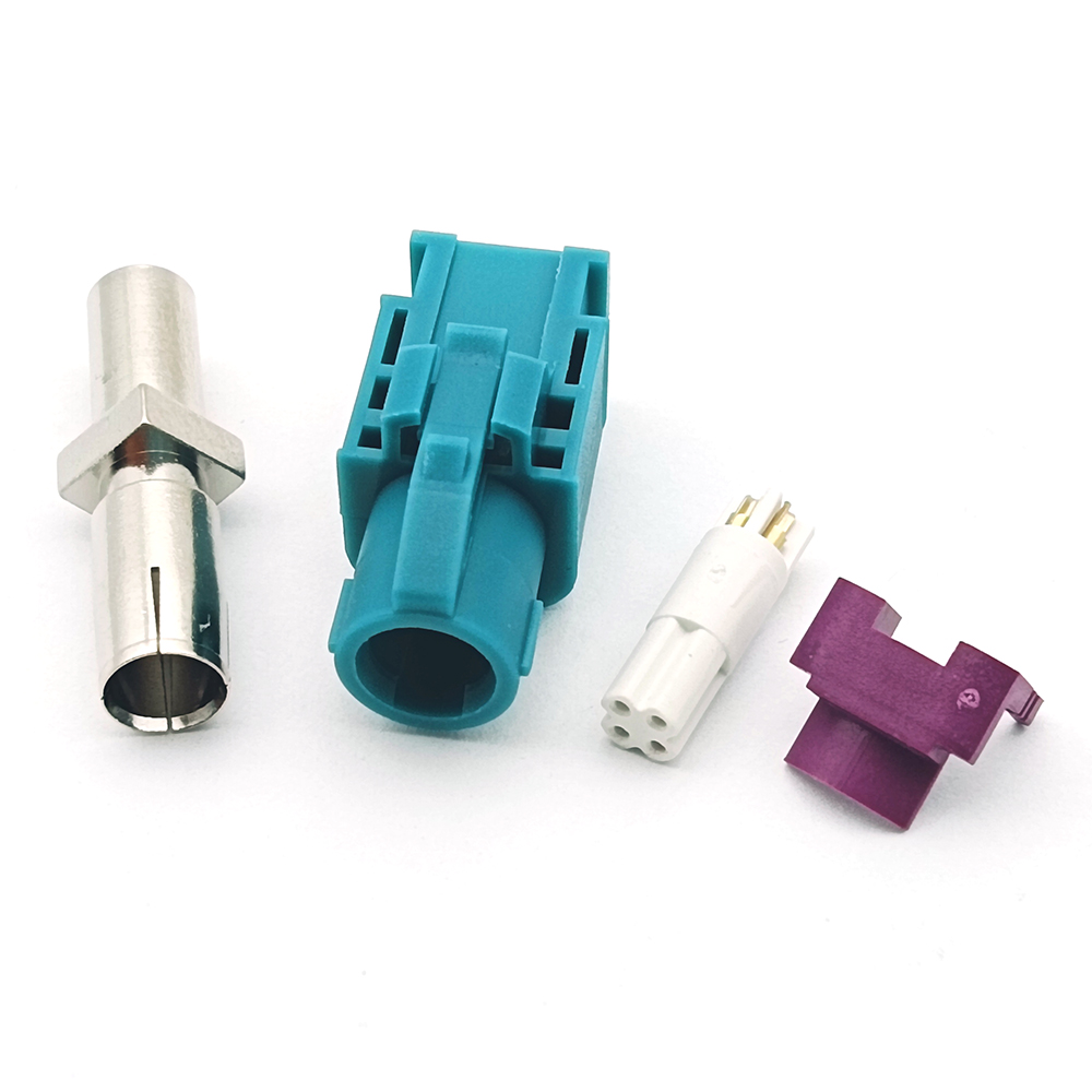 Universal 4 Pole HSD Solder Female Cable Connector