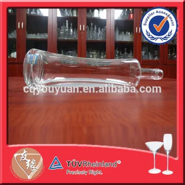 Unique Design 750ML Clear Whiskey Glass Bottle Vodka Designer Bottle