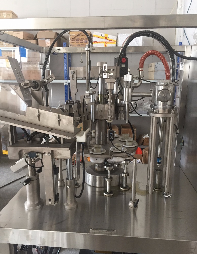 Automatic full plastic aluminum tube filling and sealing machine