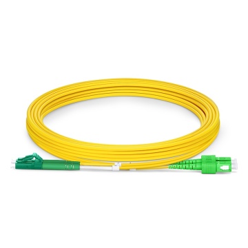 5M SC to LC APC Single Mode Duplex 2mm Fiber Patch Cord G652D