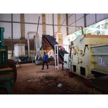 hammer mill wood chips into sawdust