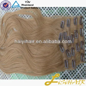 Factory wholesale price human hair extentions clip in