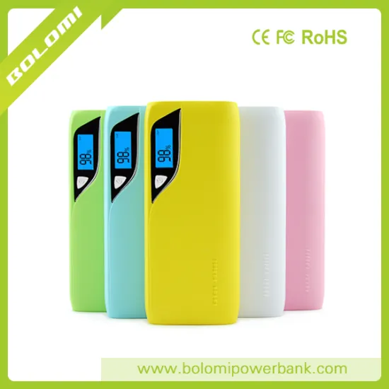 High-capacity 10000mah ! Universal Portable Mobile Power Bank with LED Flashlight and Intelligent LCD dispalys shows Power Level
