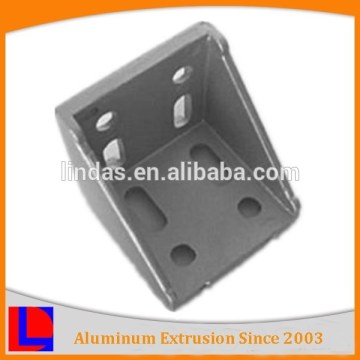Silver anodized angle aluminum mounting aluminum machinery parts aluminum corner profile