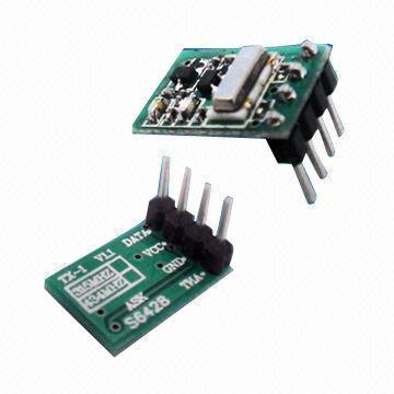 RF Receiver Modules with 315/433.92MHz Frequency Range, 10mA Working Current