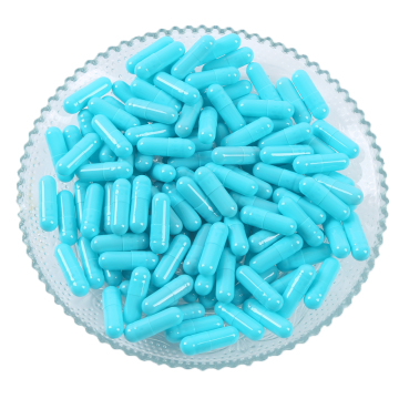 Size 00-4 Pearl Blue Empty Capsules