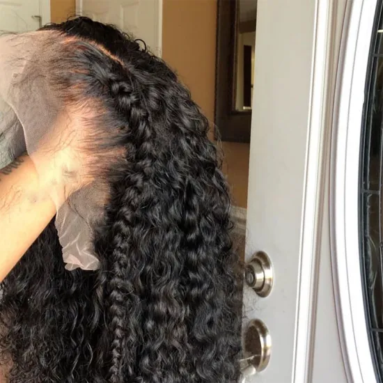 Yeswigs Afro Kinky Curly Raw Peruvian Virgin Human Hair Wig Hd Full Lace Front Wigs Pre Plucked With Baby Hair For Black Women