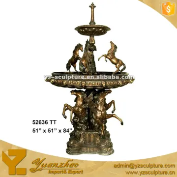 large casting bronze animal water fountain for garden decoration