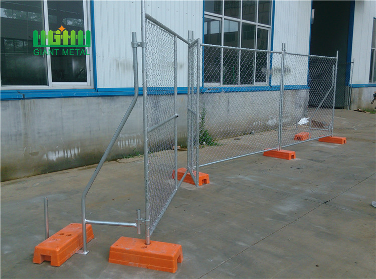 Galvanized Temporary fencing for security