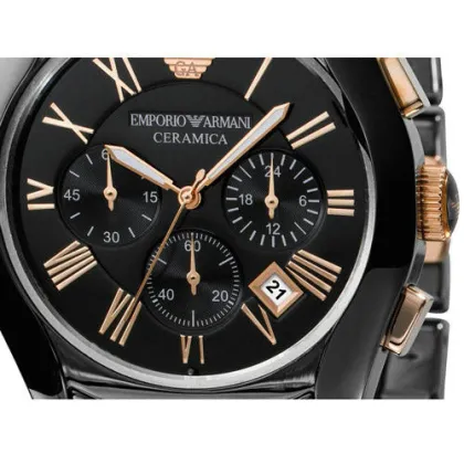 Quartz Analog Armani Branded Wrist Watch Ceramic For Female