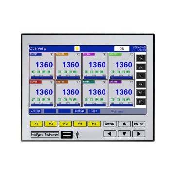16 Channel PT100 Temperature Thermocouple Data Logger with 7 Inch Paperless Recorder for Pressure and Water Level