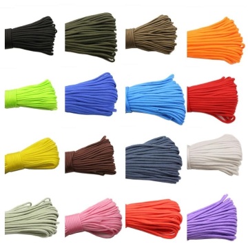 100 Feet 4mm Thick 7 Spools Outdoor Polyester 550 Parachute Cord