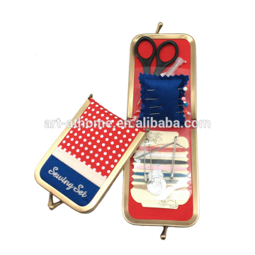 travel sewing kits and portabel sewing kits with metal part three size