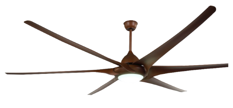 6-Blades Decorative Ceiling Fan with LED Module