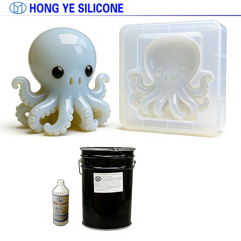 Condensation curing silicone mold rubber