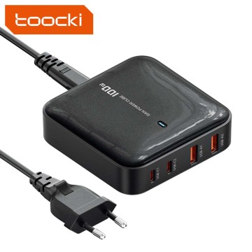PD 100W Super Fast Desktop Charger with USB-C and USB-A Ports