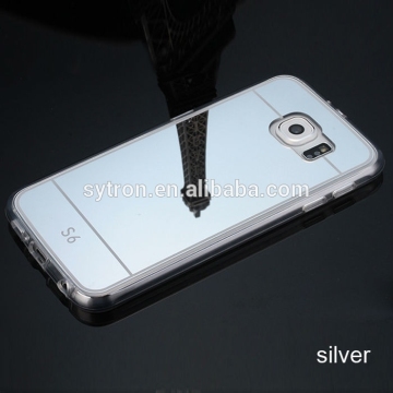 100% high quality electroplated PC+ tpu back case cover for samsung galaxy s6 edge plus case
