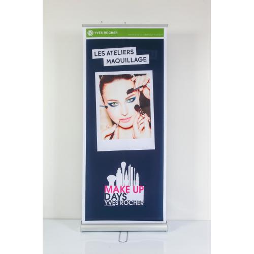 Double side roll up banner