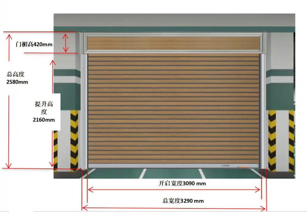 Professional design aluminium alloy rolling door