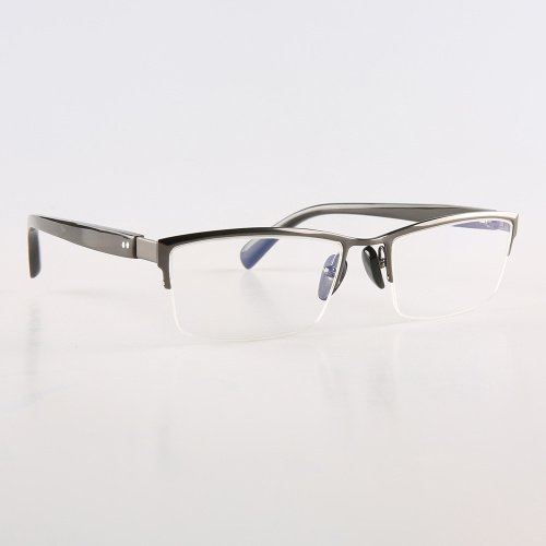 Half Frame Buffalo Horn Eyeglasses Frame
