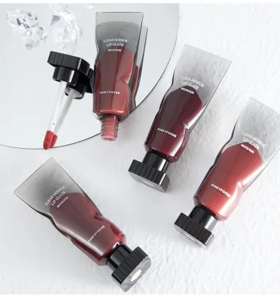 Black Mirror Water Lip Gloss: Waterproof Liquid Lipstick & Clear Tint Lip Glaze