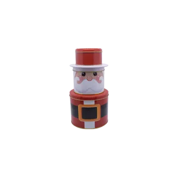 Tinplate Santa Gift Box Snowman Iron Box