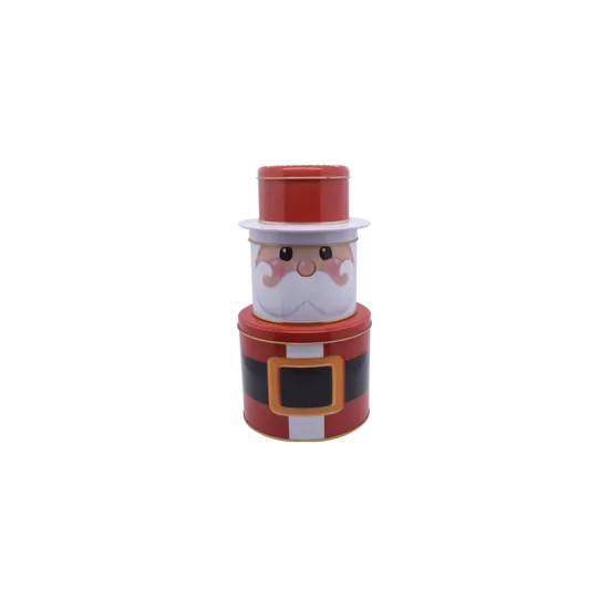 Tinplate Santa Gift Box Snowman Iron Box