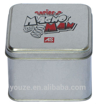 Square christmas tin box