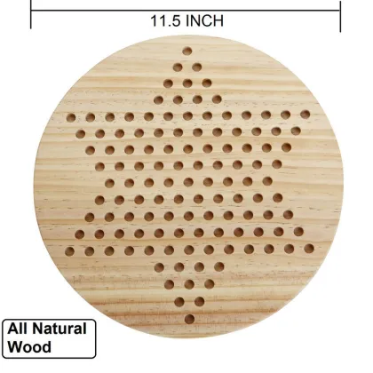 Family Fun: Discover the Classic Charm of Wooden Chinese Checkers - Perfect for All Ages