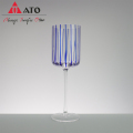 ATO Blue Borosiate Glass Candle Holder na wesele